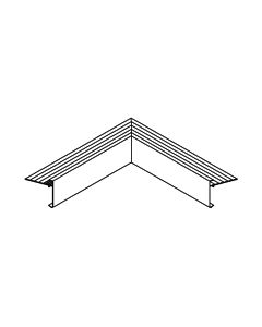 BINNENHOEK SOLOTRIM ALU BRUTE 500 X 500 60 MM  INCL. 1 KOPPELPLAATJE, 1 KOPPELING, 4 SCHROEVEN