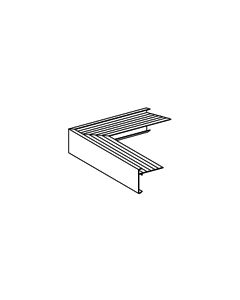 BUITENHOEK SOLOTRIM ALU BRUTE 500 X 500 80 MM  INCL. 1 KOPPELPLAATJE, 1 KOPPELING, 4 SCHROEVEN